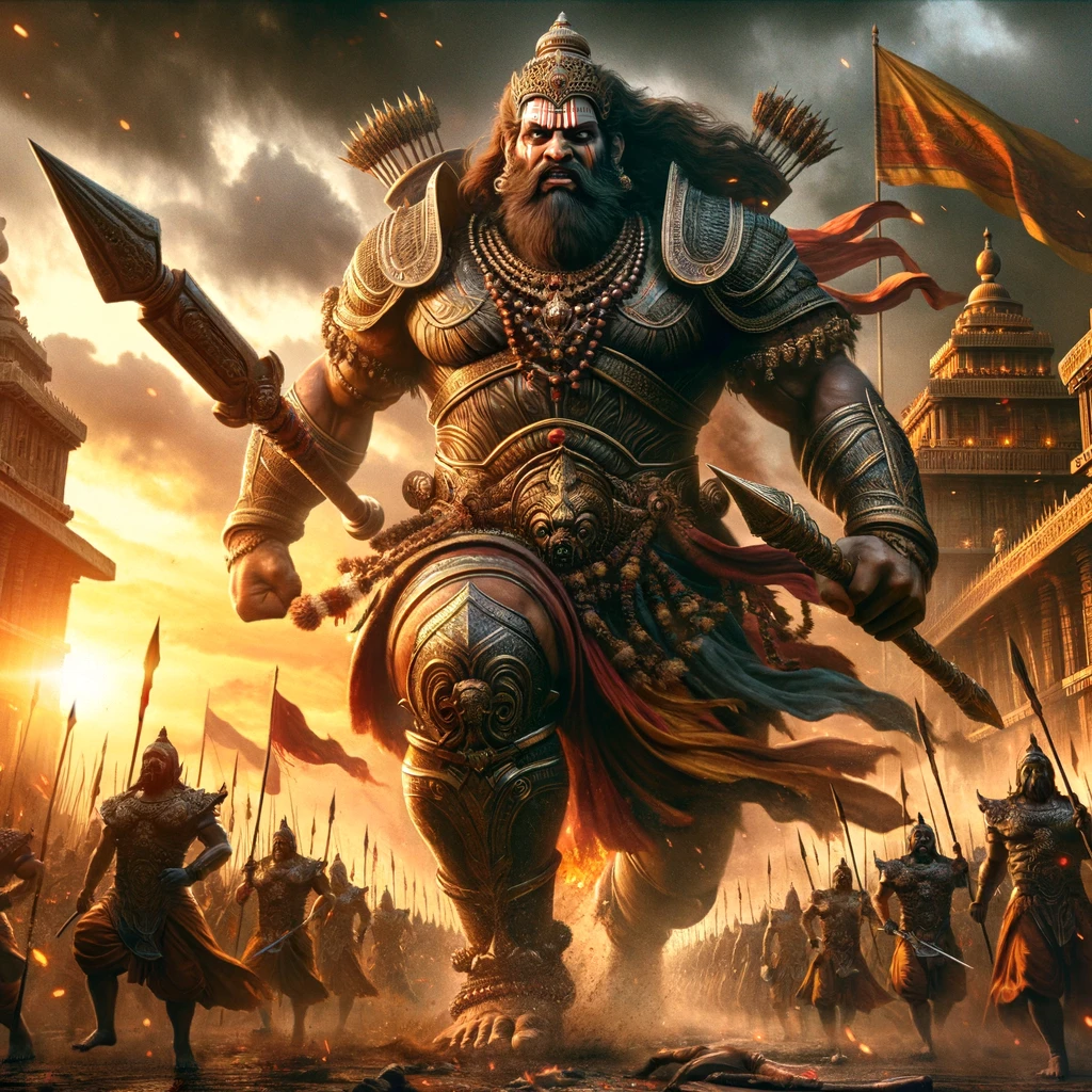 Kumbhakarna Sallies Forth to Fight
